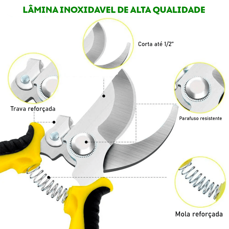 Tesoura de Jardinagem Profissional - Outlet da Net