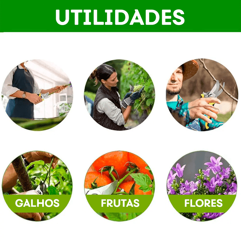 Tesoura de Jardinagem Profissional - Outlet da Net