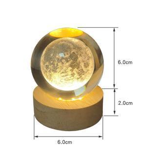 Luminária Bola de Cristal 3D - DeepSleep® - Outlet da Net